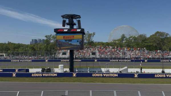Circuit Gilles Villeneuve, section: GS 24 (Lance Stroll) - section 8, row: OO, seat: 3