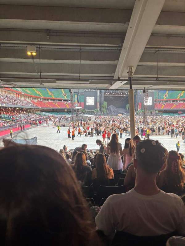 Principality Stadium, section: L21, row: 26, seat: 3