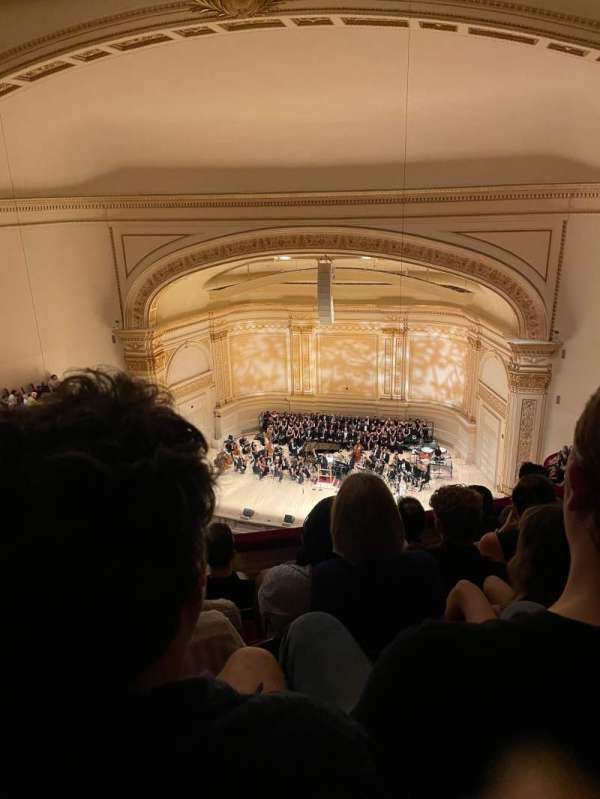 Carnegie Hall, section: Lower Balcony R, row: E, seat: 2
