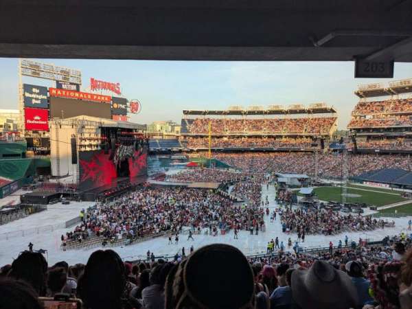 Nationals Park, section: 203, row: N, seat: 21