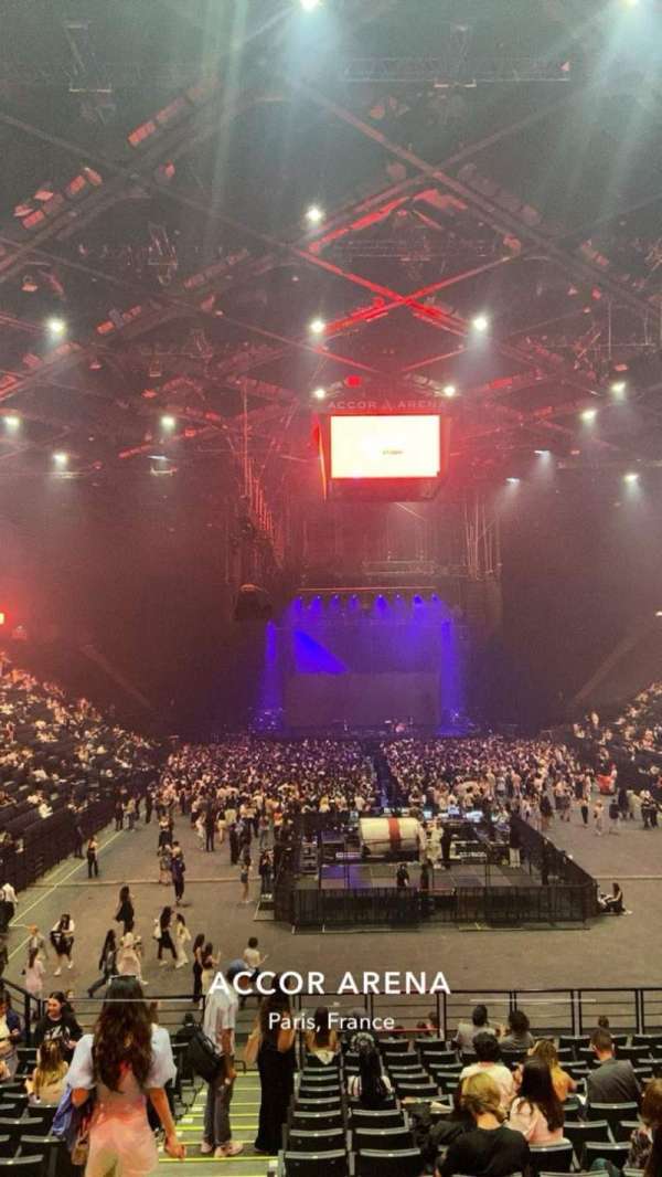 Accor Arena, section: Gradin U, row: 8, seat: 25