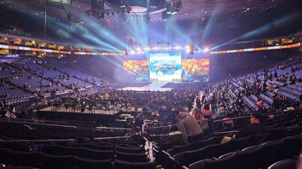 Oakland Arena, section: 106, row: 19, seat: 8