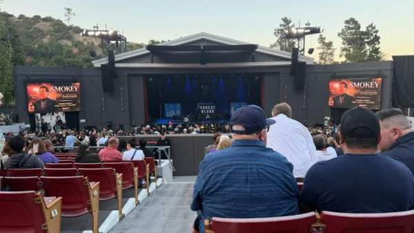 The Greek Theatre, section: B Right Center, row: L, seat: 102