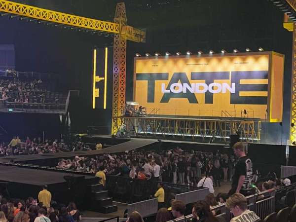 The O2, London, section: 111, row: L, seat: 323