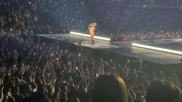 The O2, London, section: 111, row: L, seat: 323
