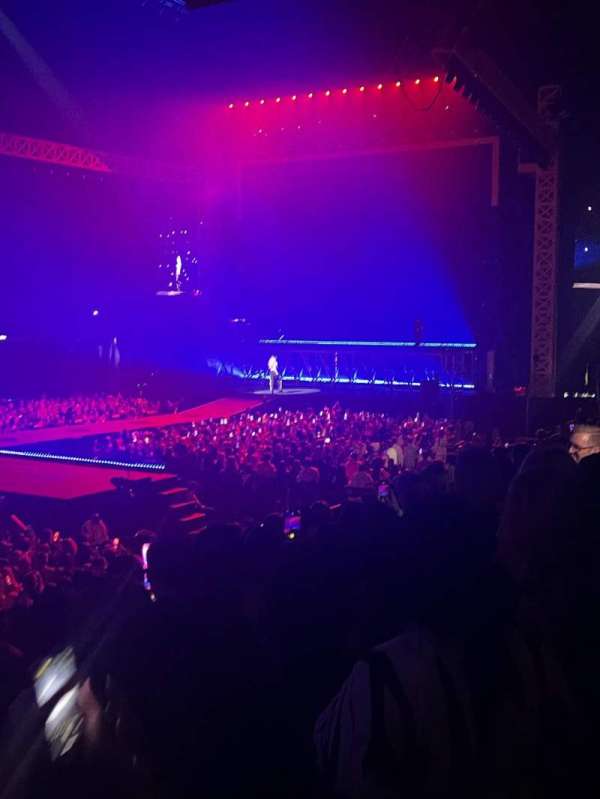 The O2, London, section: 111, row: L, seat: 323