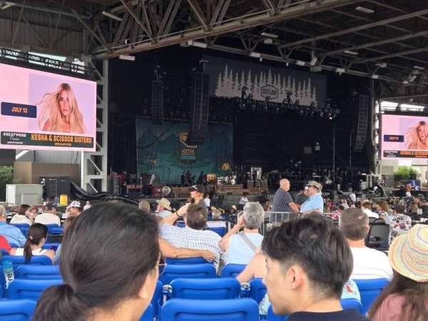 Hollywood Casino Amphitheatre, section: 201, row: KK, seat: 4