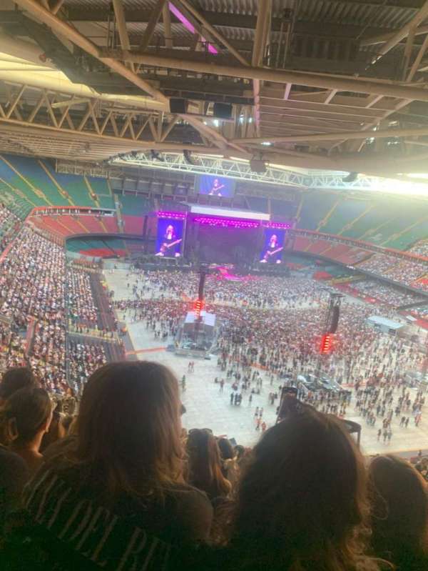 Principality Stadium, section: U23, row: 30, seat: 20