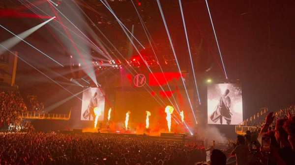 The O2, London, section: 111, row: F, seat: 325