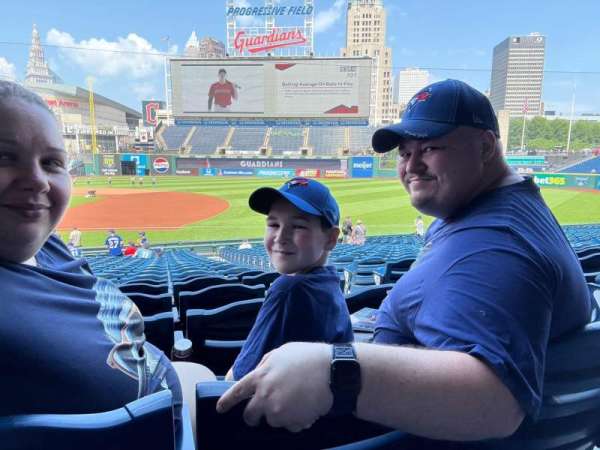 Progressive Field, section: 138, row: X, seat: 1