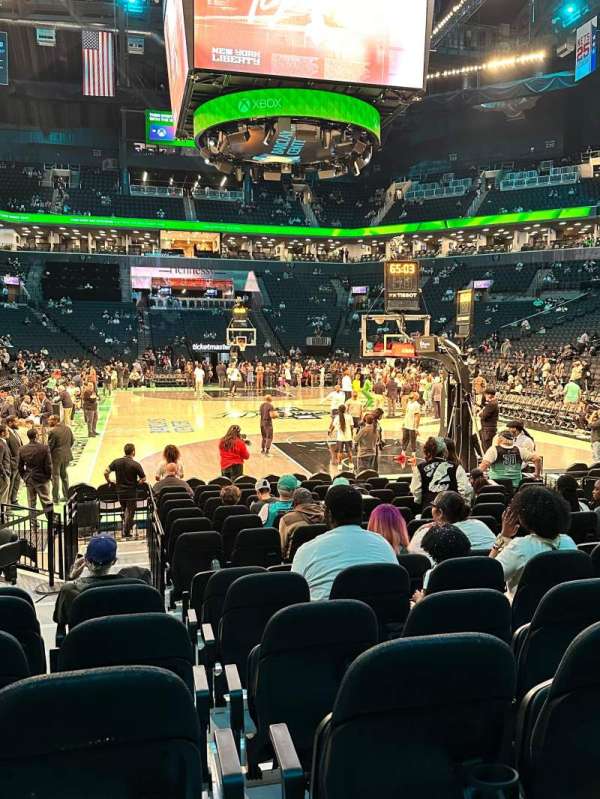 Barclays Center, section: 1, row: 8, seat: 12