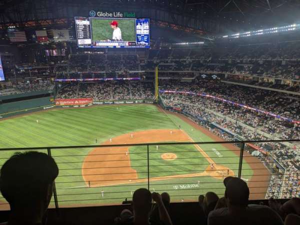 Globe Life Field, section: 307, row: 3, seat: 15