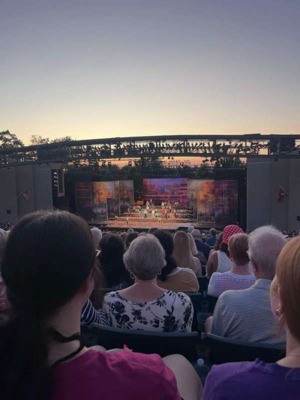 The Muny, section: B8, row: H, seat: 12