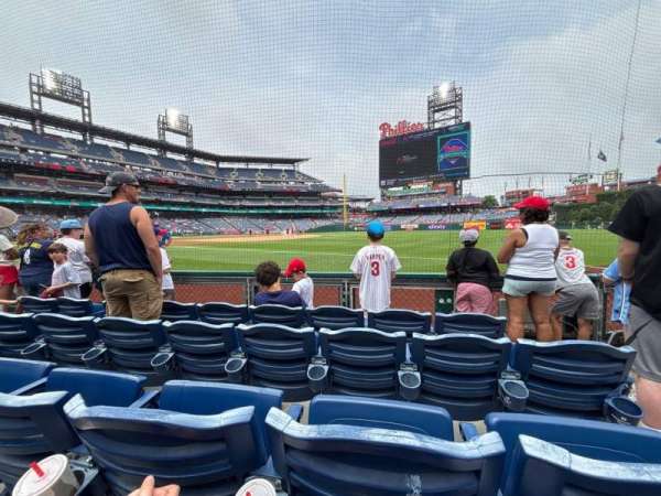 Citizens Bank Park, section: 111, row: 4, seat: 3
