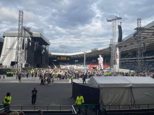Hampden park, section: A7, row: M, seat: 139
