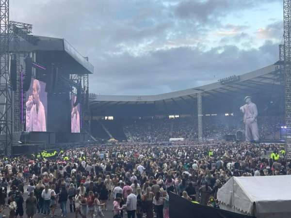 Hampden Park, section: A7, row: M, seat: 139