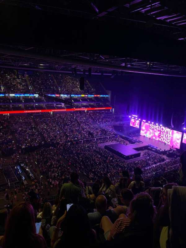 The O2, London, section: 417, row: Q, seat: 847
