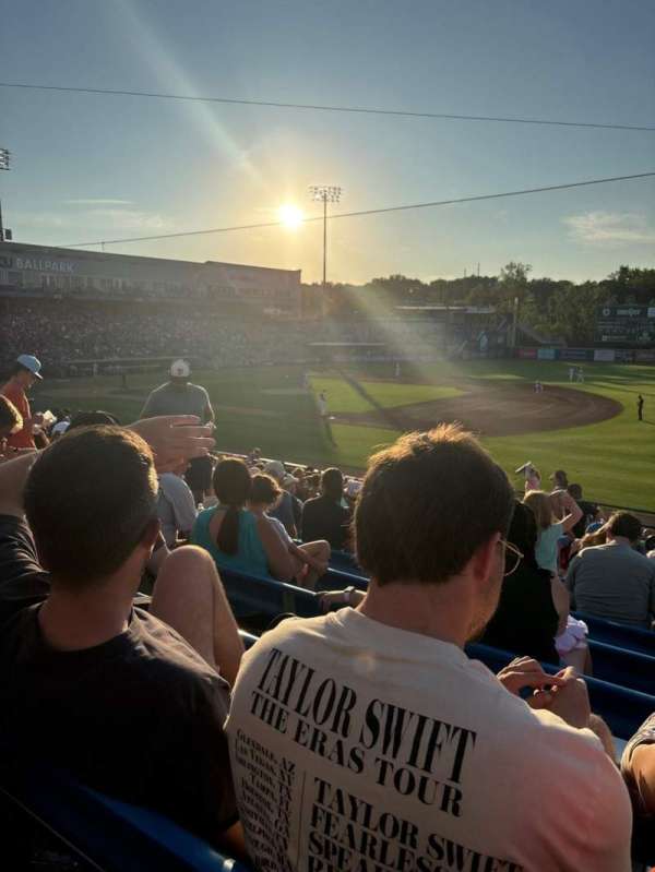 LMCU Ballpark, section: 109, row: 18, seat: 1