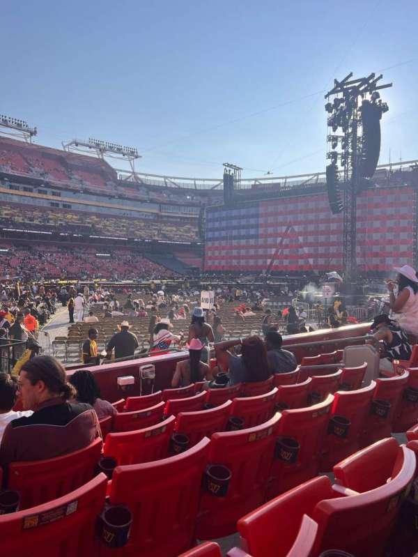 Northwest Stadium, section: 126, row: 6, seat: 9