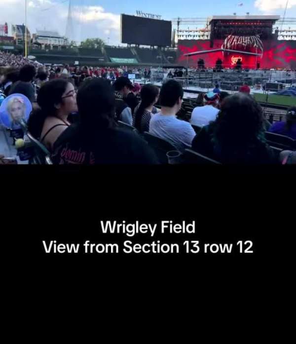 Wrigley Field, section: 13, row: 12, seat: 6