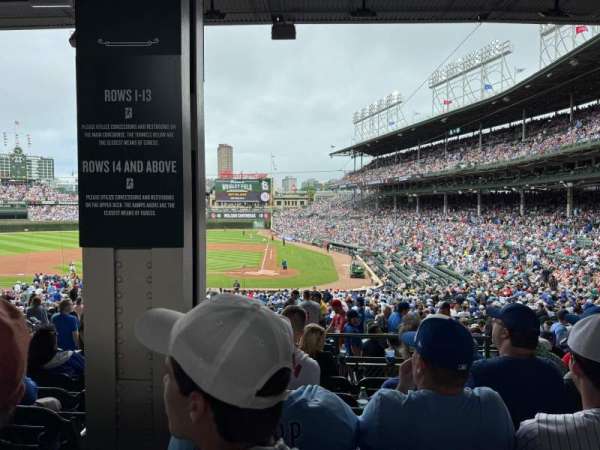 Wrigley Field, section: 114, row: 9, seat: 7