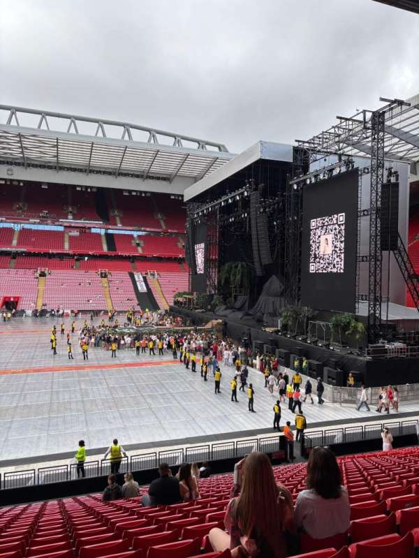 Anfield, section: KJ, row: 30, seat: 100