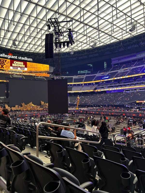 Allegiant stadium, section: 107, row: 10, seat: 15