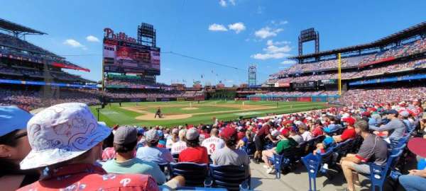 Citizens Bank Park, section: Diamond Club E, row: 18, seat: 3
