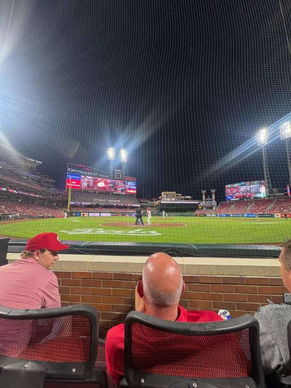 Great American Ball Park, section: 4, row: B, seat: 6