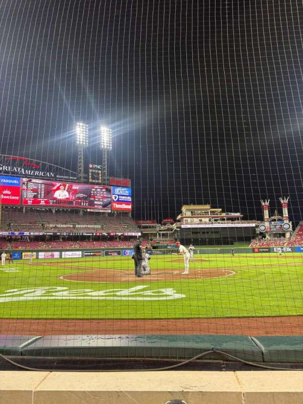 Great American Ball Park, section: 4, row: B, seat: 6