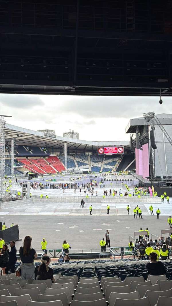 Hampden Park, section: G1, row: QQ, seat: 16