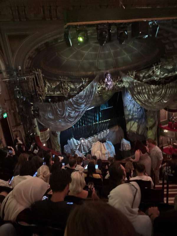 His Majesty's Theatre, London, section: Grand Circle, row: J, seat: 31
