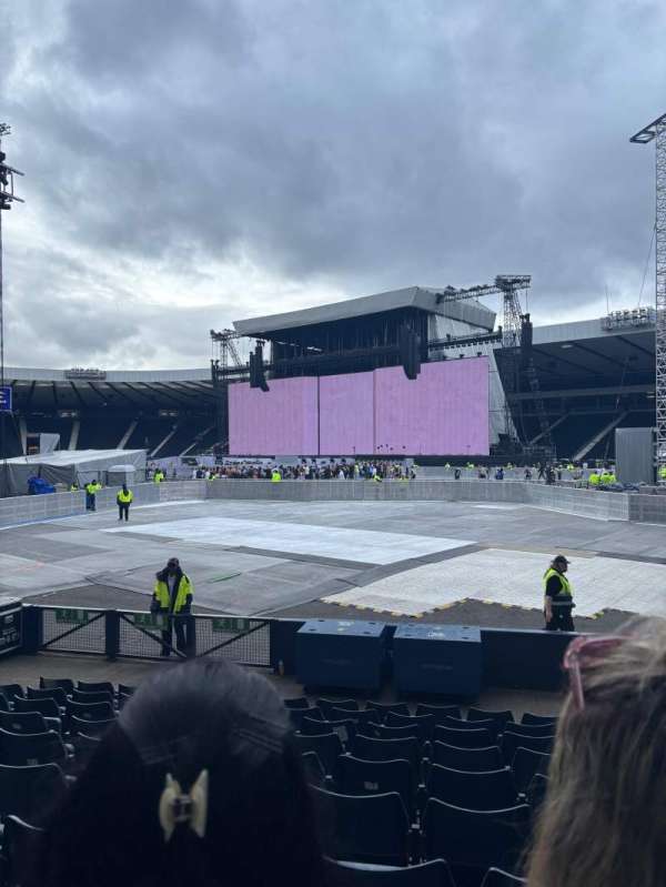 Hampden Park, section: I3, row: L, seat: 45
