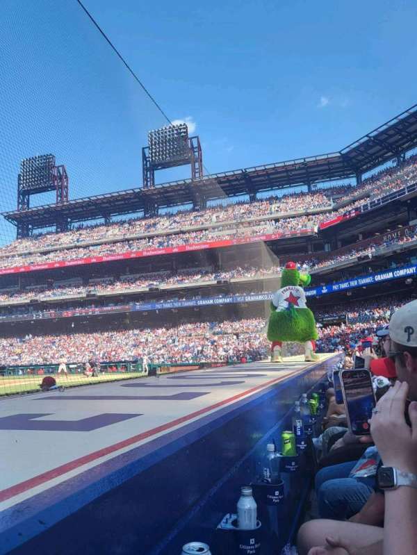 Citizens Bank Park, section: 131, row: 1, seat: 12