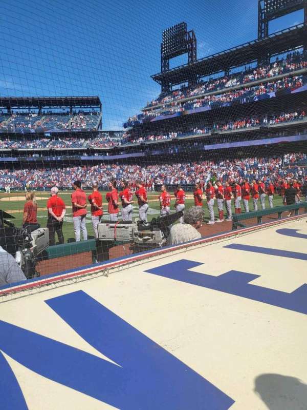 Citizens Bank Park, section: 131, row: 1, seat: 12