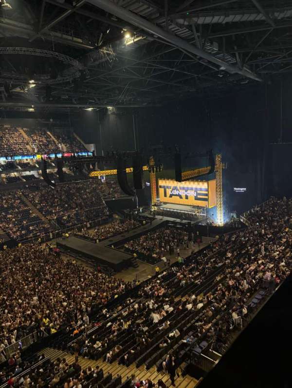 The O2, London, section: 418, row: A, seat: 880