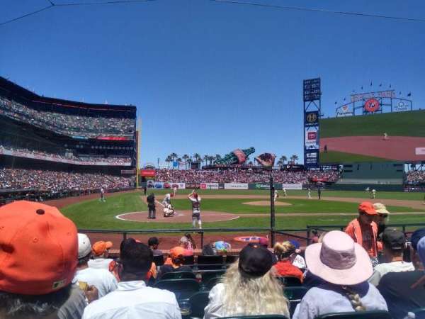 Oracle Park, section: 112, row: F, seat: 5