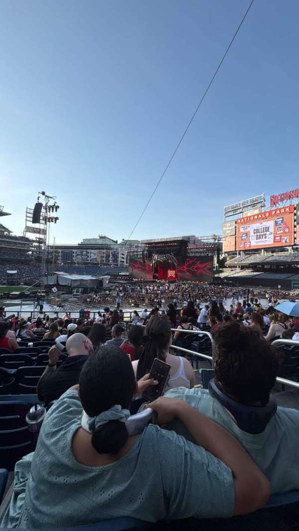 Nationals Park, section: 131, row: AA, seat: 2