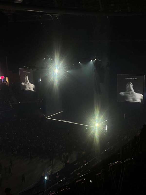 The O2, London, section: 417, row: P, seat: 843