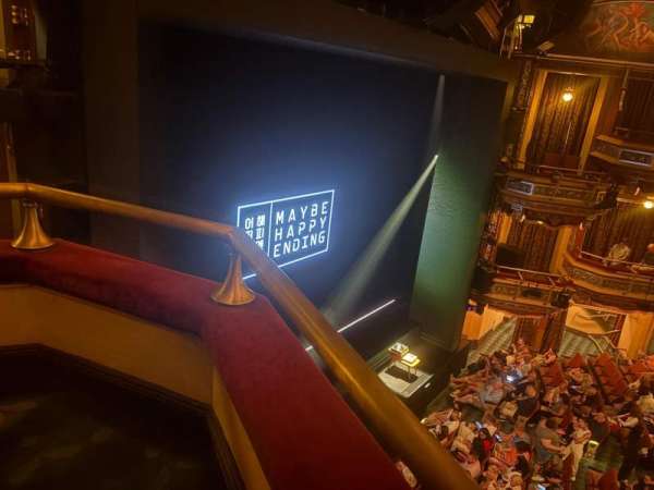 Belasco Theatre, section: Upper Left Box, row: G, seat: 1