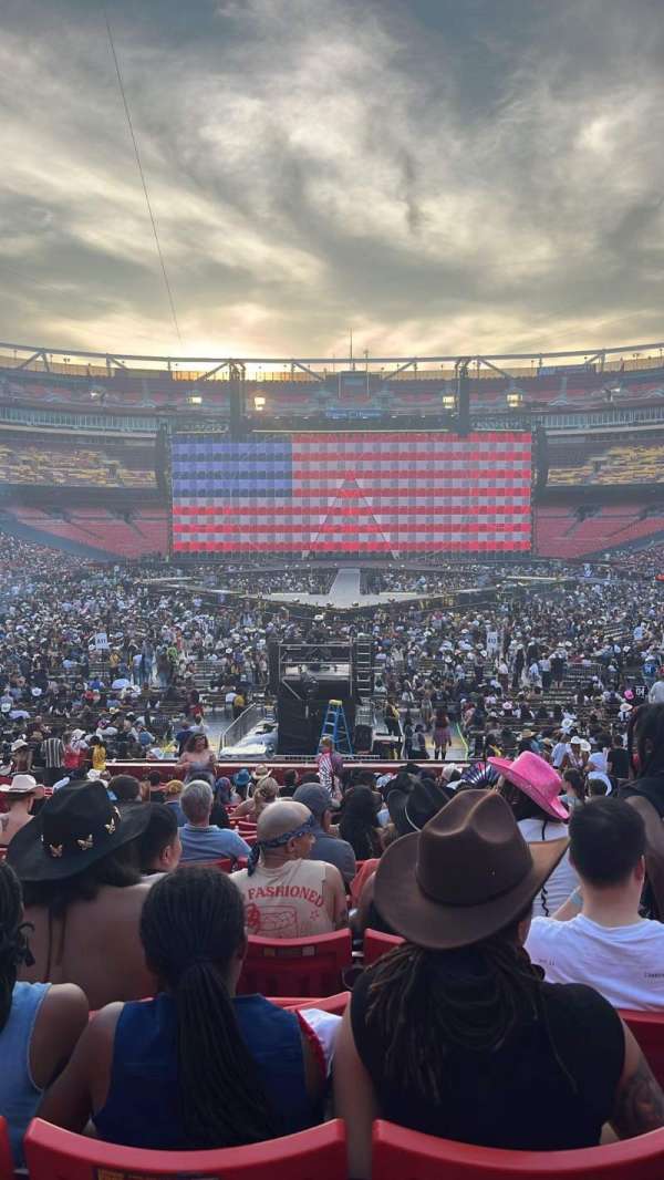 Northwest Stadium, section: 132, row: 24, seat: 9