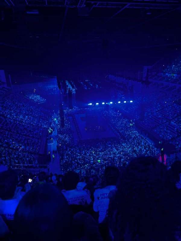 The O2, London, section: 411, row: M, seat: 693