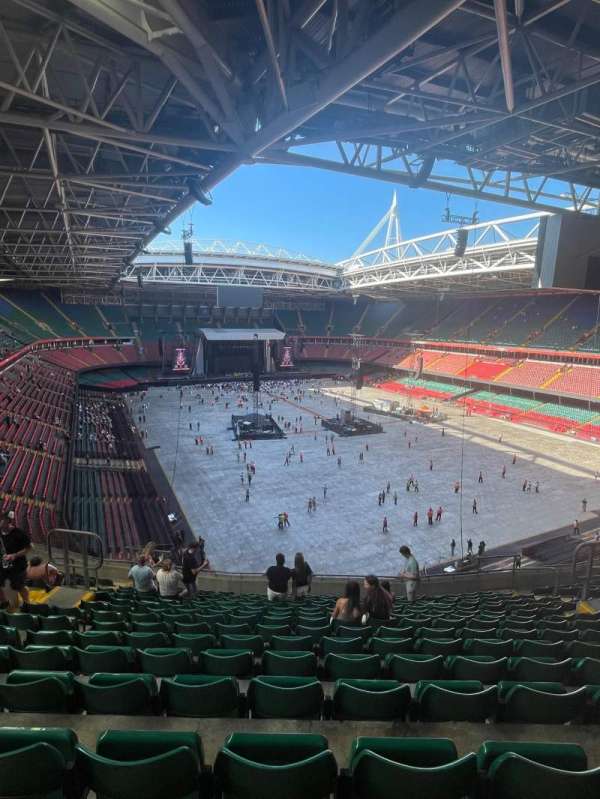 Principality Stadium, section: U23, row: 15, seat: 13