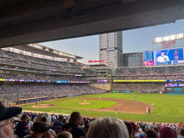 Target Field, section: 107, row: 23, seat: 5