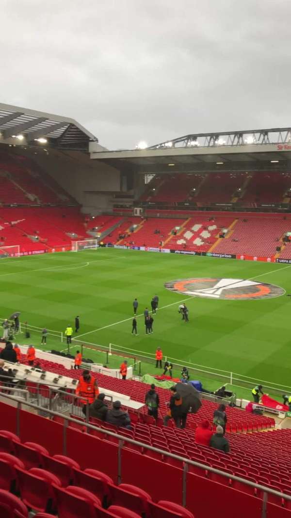 Anfield, section: L15, row: 40, seat: 198