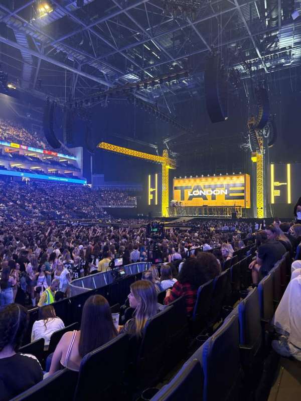 The O2, London, section: 110, row: G, seat: 303