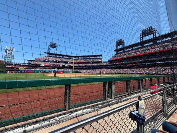 Citizens Bank Park, section: 133, row: 1, seat: 3