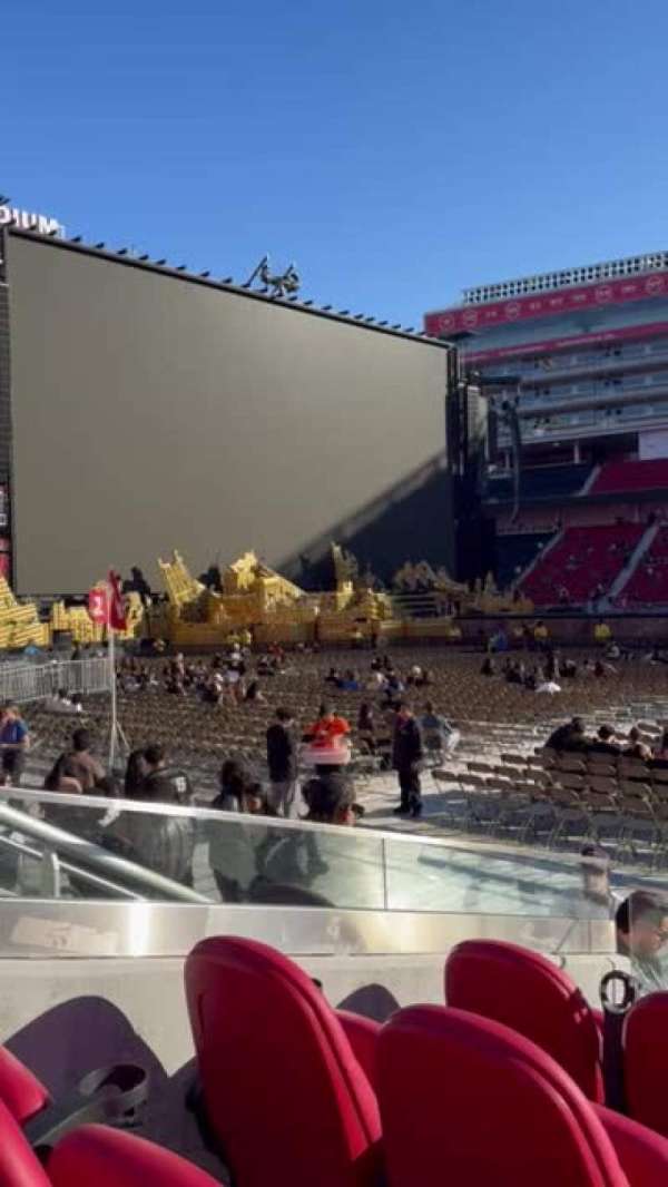 Levi's Stadium, section: C114, row: 4, seat: 5