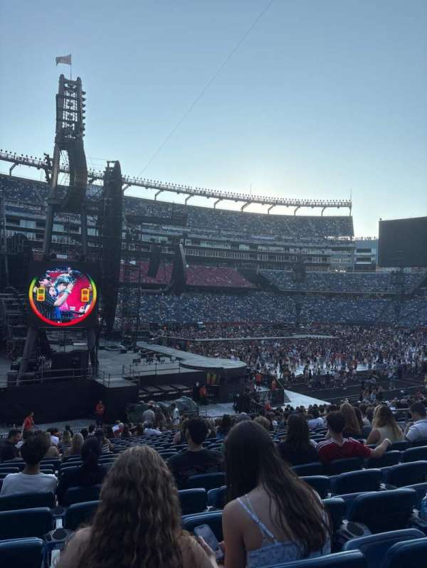 Gillette Stadium, section: 114, row: 28, seat: 15