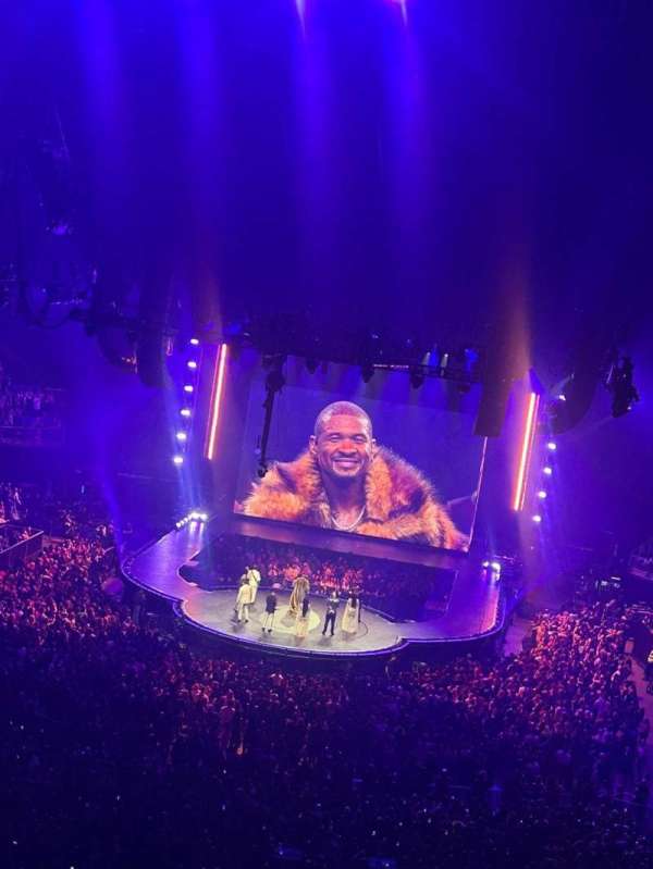 The O2, London, section: 412, row: A, seat: 736